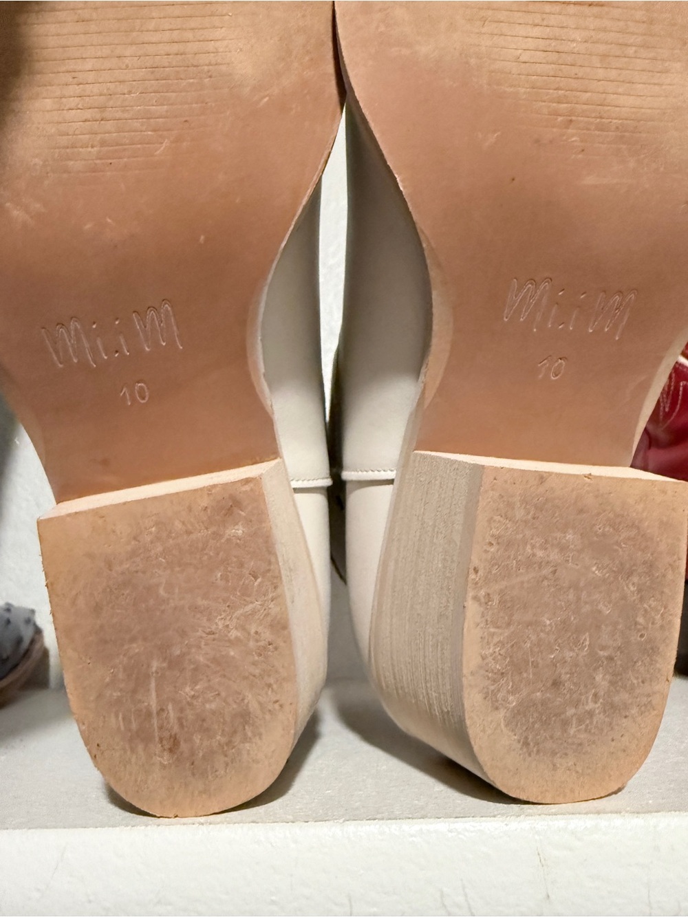 Mi.iM White/Cream Western Moon and Star Embroidered Ankle Cowboy Boots Size 10 - Picture 7 of 12